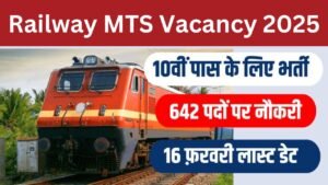 Railway MTS Recruitment 2025 Apply Now for 400 Vacancies Salary