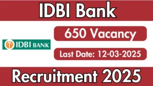 IDBI Bank Recruitment 2025