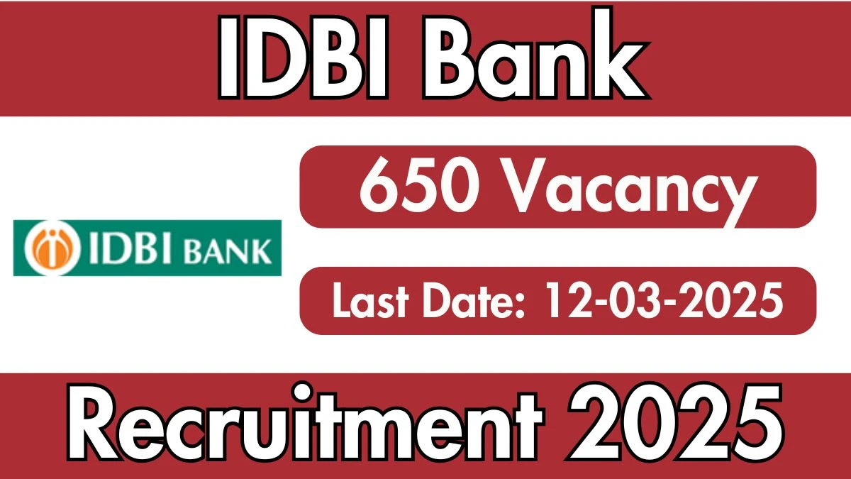 IDBI Bank Recruitment 2025