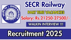 SECR Part Time Contractual Teacher Recruitment 2025