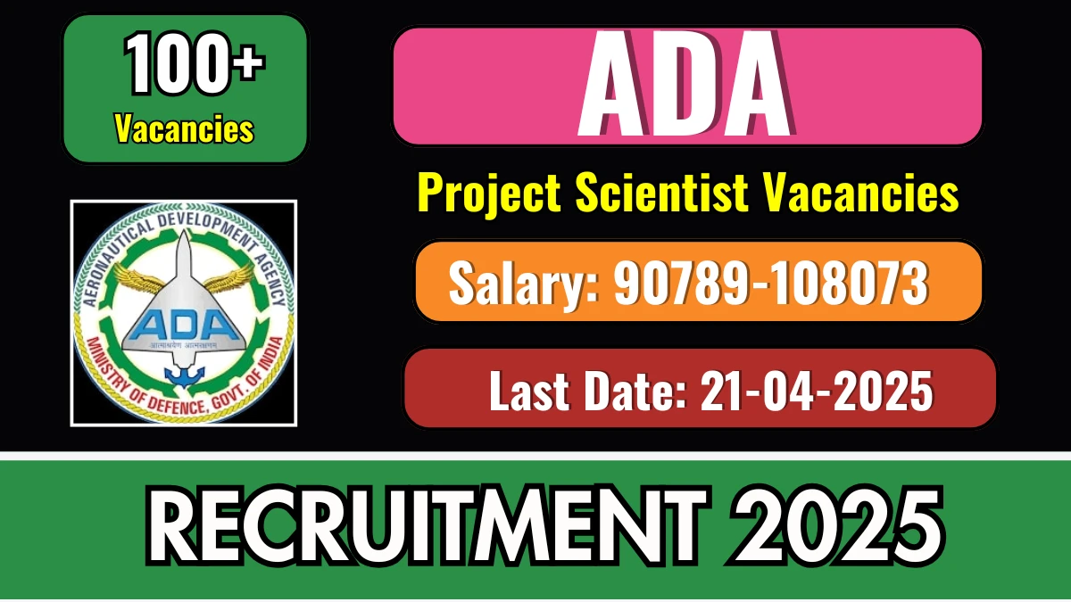ADA Project Scientist Recruitment 2025
