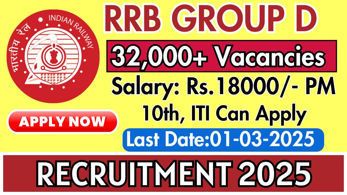 RRB Group D Recruitment 2025