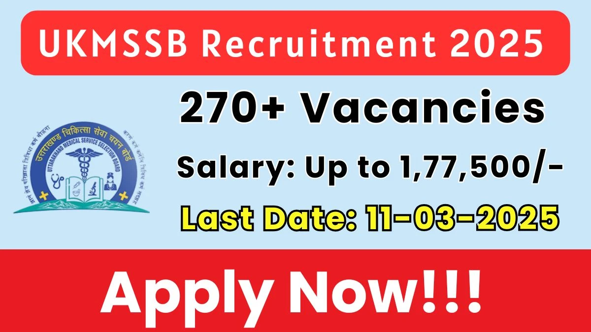 UKMSSB General Grade Medical Officer Recruitment 2025 Job Posts 276 Vacancies