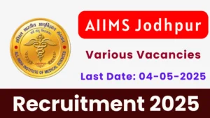AIIMS Jodhpur Personal Assistant, Assistant Engineer and Other Recruitment