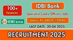 IDBI Bank Recruitment 2025